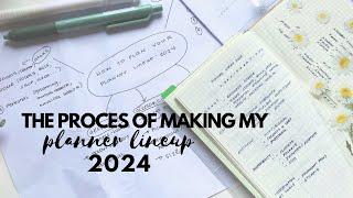 Systematic way of deciding your planner lineup 2024 | paperjoyph