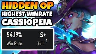 CASSIOPEIA is HIDDEN BROKEN. Highest Winrate Mid while also being VERY Low Playrate