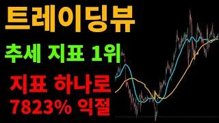 트레이딩뷰 추세지표 하나로 7823% 익절했습니다