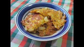 Луковые оладьи