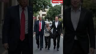 Trump and Elon Musk Guide an Elderly Traveler Back to Safety #ai #technology #trump #shorts