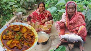 Aloo Dea Deshi Katlar Patla Jhol Recipe | Bengali Katla Fish Curry |