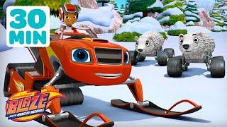 Blaze's SNOW Transformations!  w/ Snowmobile Blaze & More! | Blaze and the Monster Machines