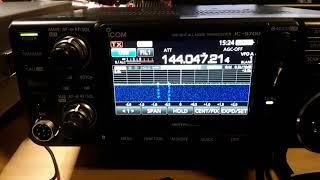 ICOM IC-9700 first EME tests at 10GHz