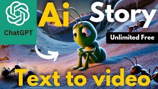 Chatgpt AI से animation STORY Video banaye UNLIMITED Free// text to video// #chatgptAI