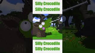 Silly Crocodile Kids Shorts - Instruments