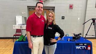 Something Good: Alison Posey and Cameron Aaron attend Career Day at Madison County High School