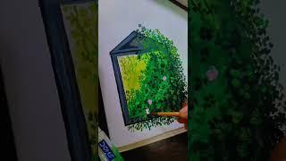 Easy method of painting 🪄#viral #trending song #yt shorts #music #naturelovers 