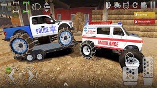 Offroad Outlaws 2024 - New Ambulance Van with Police Truck Trailer | (Android, iOS)