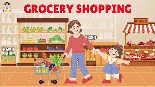 Practice English Conversation | Grocery Shopping