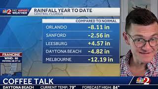 COFFEE TALK: Cloudy and damp- with plenty of storms later on. Let's chat that and the tropics. Jo…