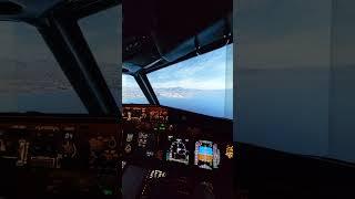 atterrissage rwy 4L Nice LFMN #flight_simulator #homecockpit #aviation #737 #msfs2020 #landing