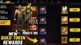 Free Fire Upcoming New Event Rewards || Guild Token Rewards || Garena Free Fire New Update