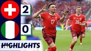 Switzerland vs Italy 2-0 | All Goals & Extended Highlights | UEFA Euro 2024