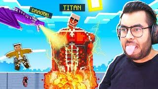  My DRAGON vs Colossal Titan in AOT Minecraft  | Part 3 | HAGGAPUR Episode 28 | Hitesh KS