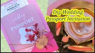 How to make wedding passport invitation with wax seal envelope