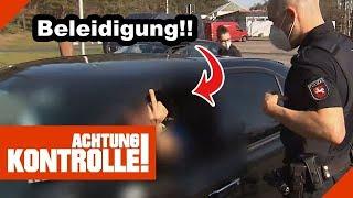 MITTELFINGER bei Polizeikontrolle  Eher kein guter MOVE! |1/2| Kabel Eins | Achtung Kontrolle