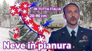 METEO ITALIA - Una tempesta di neve molto forte si avvicina a noi con il gelo russo E neve