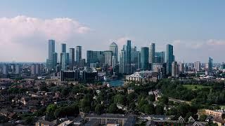 Canary Wharf Aerial Drone 4K Footage | www.shotyouneed.com