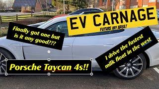 EV Carnage gets a Porsche Taycan with no brakes