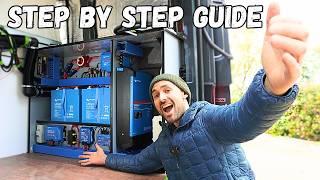 WIRING Up || Ultimate VICTRON Off Grid System for Van Life (step by step) PART 2