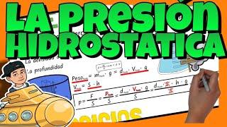  La PRESIÓN HIDROSTÁTICA | Explicación, fórmula y ejercicios