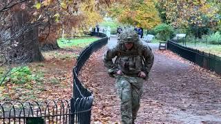 My morning jog in London bumped into The King's Guards