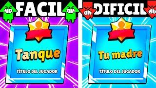 ESTAS SON LAS 22 MAESTRIAS *MÁS FÁCILES*  VS LAS MÁS *DÍFICILES*   DE CONSEGUIR EN BRAWL STARS