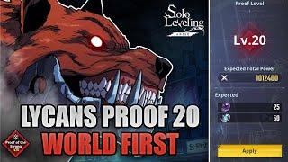 WHO LET THE DOGS OUT? | LYCANS PROOF OF THE STRONG LV20 FULL GAMEPLAY | SOLO LEVELING : ARISE