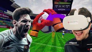 SAVING MESSI'S BEST GOALS IN VR (CleanSheet Soccer)