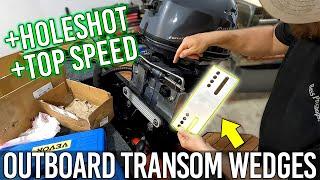 Cheap & Easy Outboard Performance Upgrade | Transom Wedges Mod Installation & Testing 1648 Jon Boat