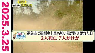 【死者も…福島市で最も強い風が吹いた日　4月にかけて台風より強風が吹くことも】福テレ空ネット（2025年3月25日放送)