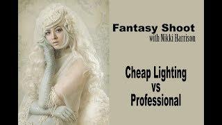 Fantasy Session using Cheap Continuous Lighting vs Pro Gear