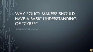 CSS Speaker Series | Garrett Boyd on Cyber Knowledge for Policy Makers