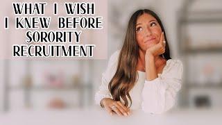 How to Prepare for Sorority Recruitment | College advice for freshmen girls