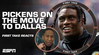 Stephen A. BLAMES RC for George Pickens trade⁉️ REACTION to Cowboys acquisition  | First Take