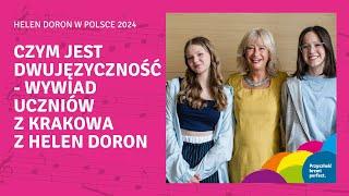 Czym jest dwujęzyczność - wywiad Helen Doron z uczniami z Krakowa #helendoronkraków