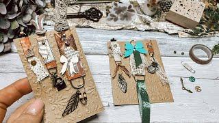 Junk Journal / deutsch / Anhänger Clips aus Büroklammern & ein Original #agnesjohannaart Geschenk 