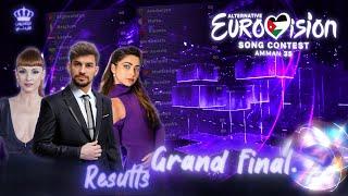 Alternative Eurovision Song Contest #35 • Amman, Jordan • Grand Final Results [Scoreboard Show]