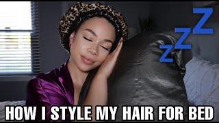 How I Preserve My Curls To Last Me ALL Week | Bed Time Hair Routine!