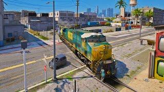 GTA 5 Driving CSX 577 through the Abandoned Railroads