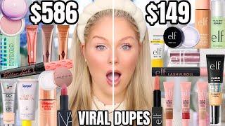 Testing *VIRAL* ELF Makeup Dupes vs High End Makeup  Which Is Better? Drugstore vs High End Makeup