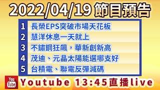 2022/04/19股市永勝節目預告「王文良股市永勝」
