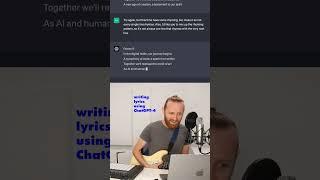 writing song lyrics with ChatGPT-4