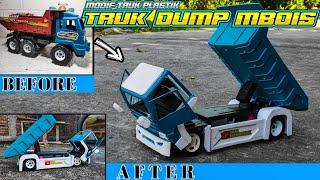 MODIFICATION OF PLASTIC TRUCK into MBOIS DUMP TRUCK