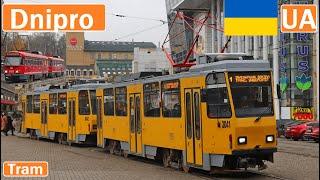  DNIPRO TRAMS / Днепровский трамвай 2020【4K】