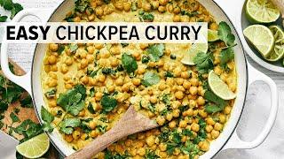 CHICKPEA CURRY | Easy Vegetarian Curry Recipe!