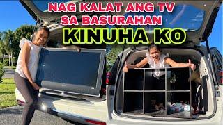 Dumpster diving grabi ang TV nagkalat są Basurahan at Furnitures Tinangay ko Pauwi | inday roning