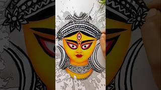 I Spilled Watercolor Draw Maa Durga Painting ️ #shorts #trending #festival  #durgapuja