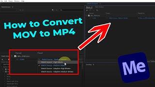 How to Convert MOV to MP4 in Adobe Media Encoder